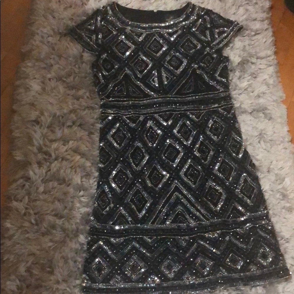 Adriana Papell beaded gown
